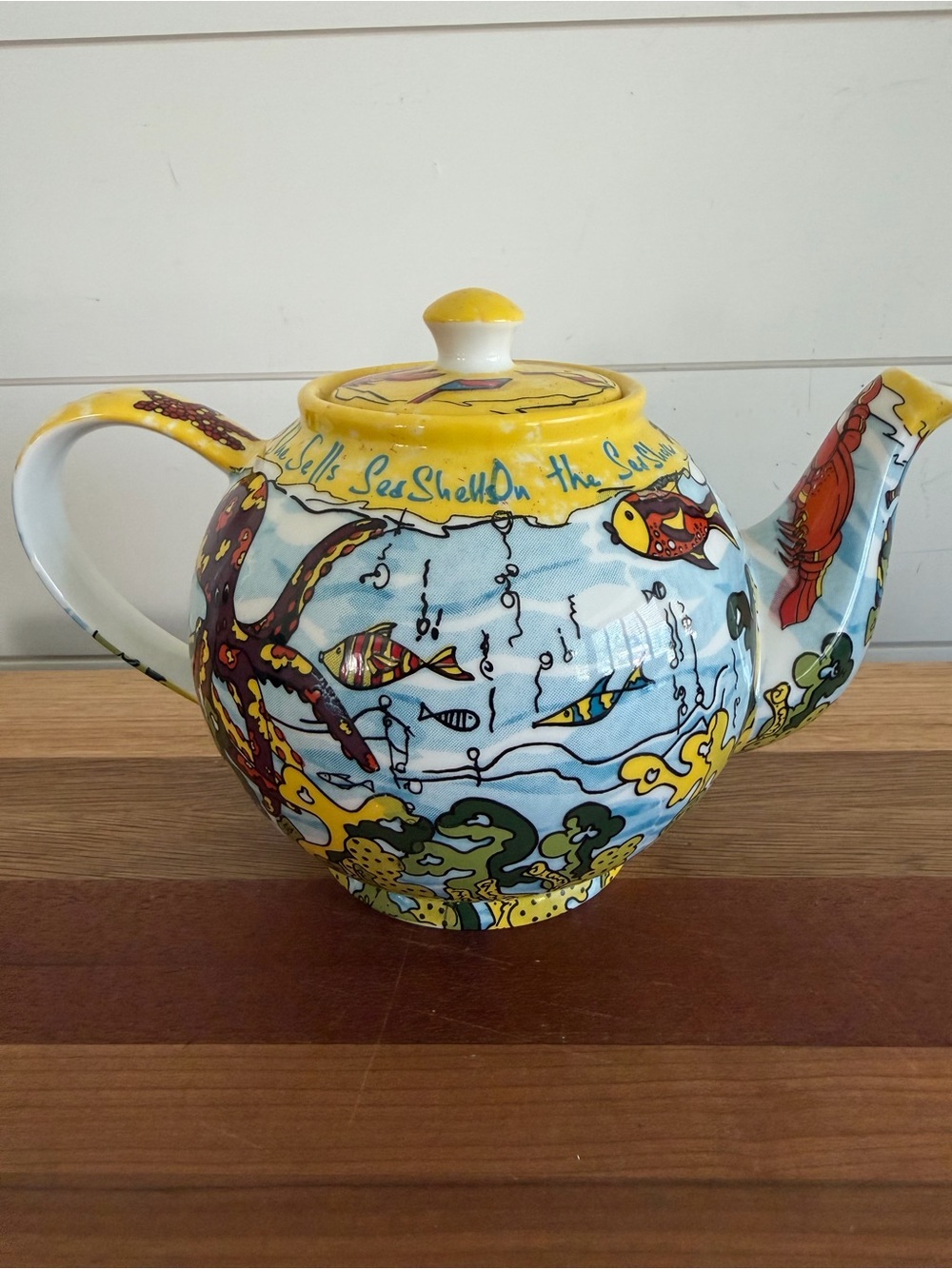 Cardrew Design Nautical Teapot Sea Shells by the Sea Shore